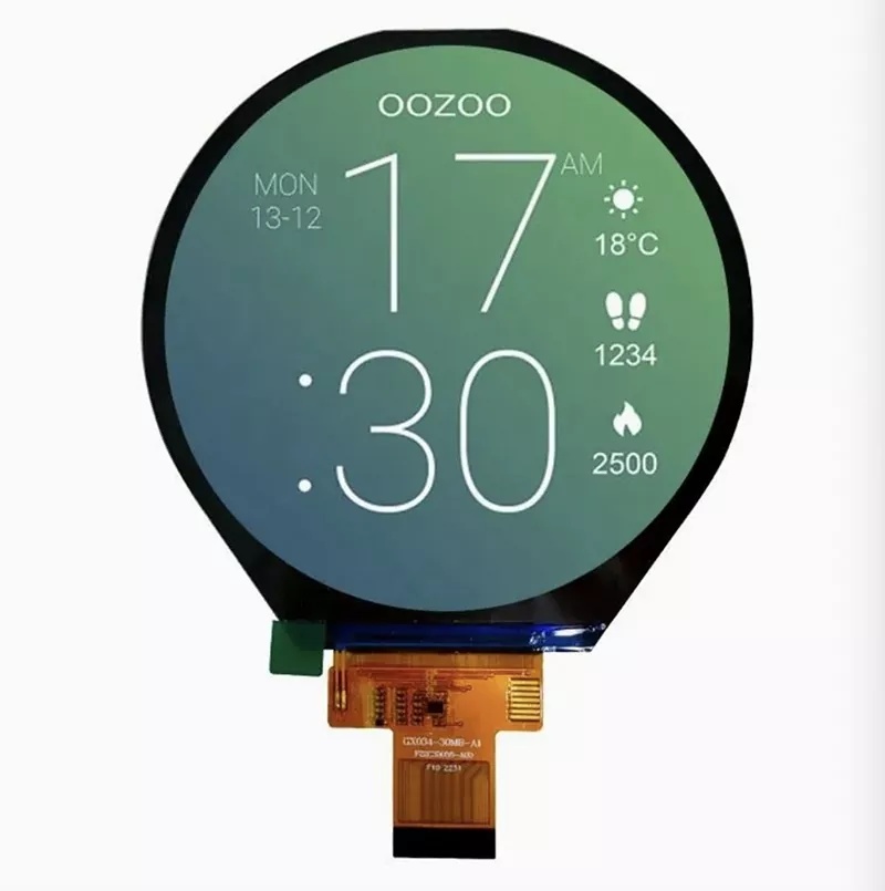 3.4 inch 800x800 Round IPS TFT Module