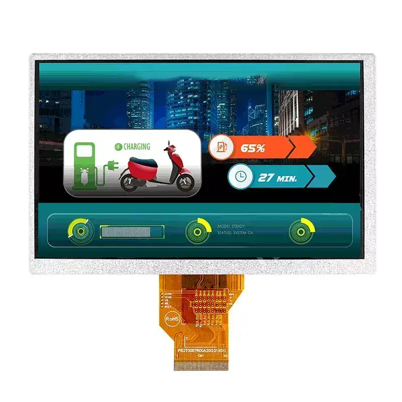7 inch 800x480 High Brightness Wide Temperature TFT LCD Module 1000 cd/m2 LVDS - VXT700WHA-04
