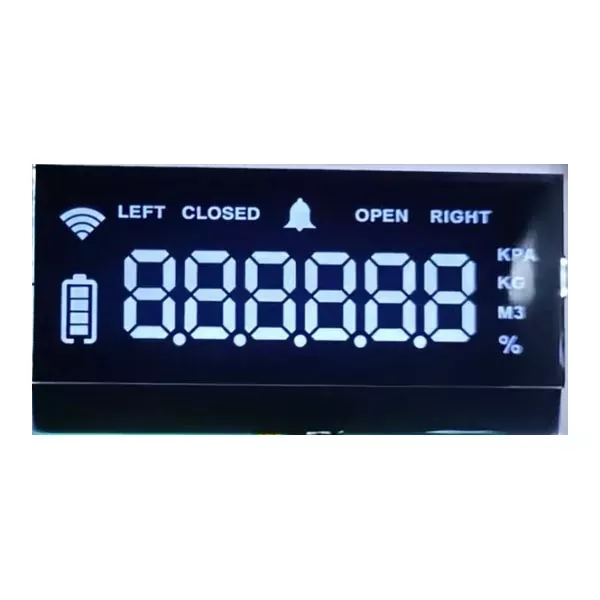 Custom monochrome LCD module for industrial instrumentation