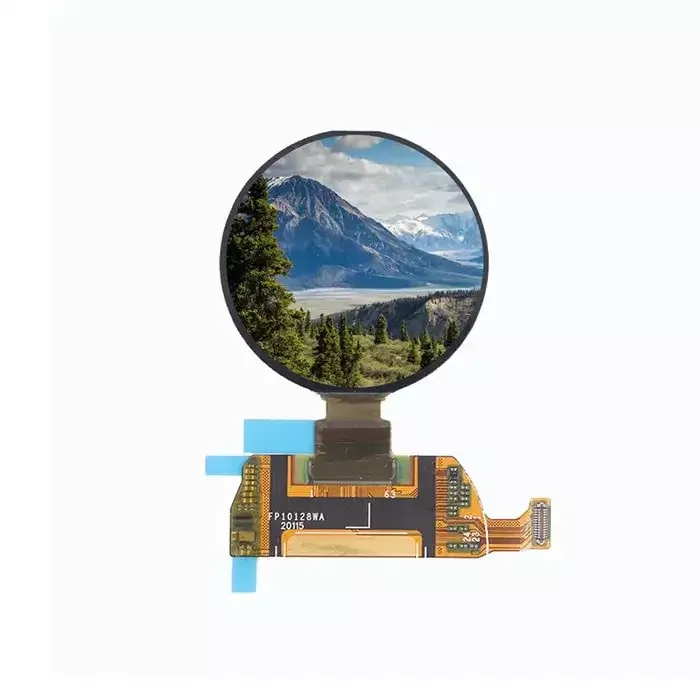 Round AMOLED display module for thermostats and compact smart home controls