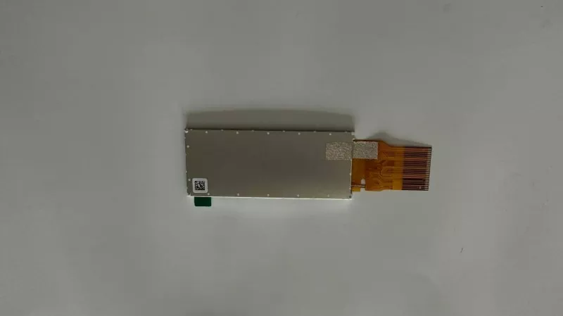 Rear view of the 2.86-inch TFT showing its metal shield and FPC shielding detail
