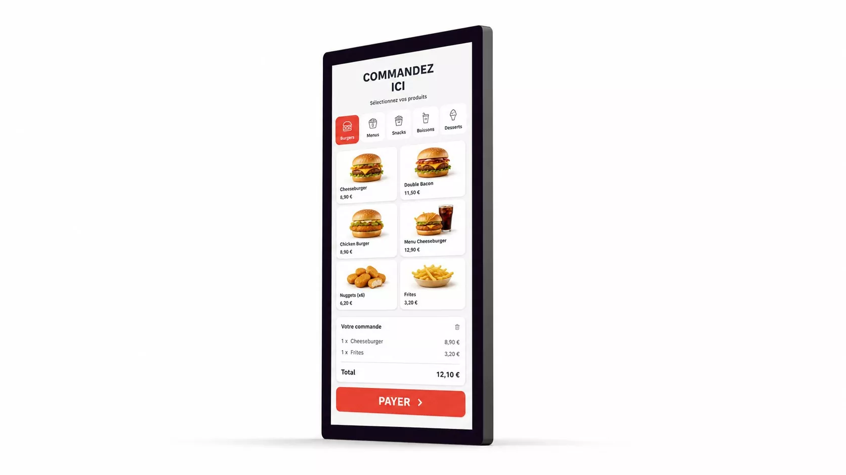 27 inch integrated HMI display for self-service equipment