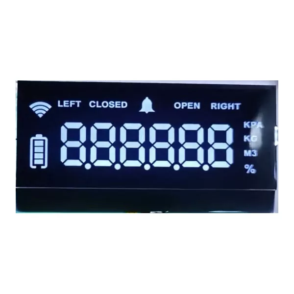 Custom VA segment monochrome LCD module